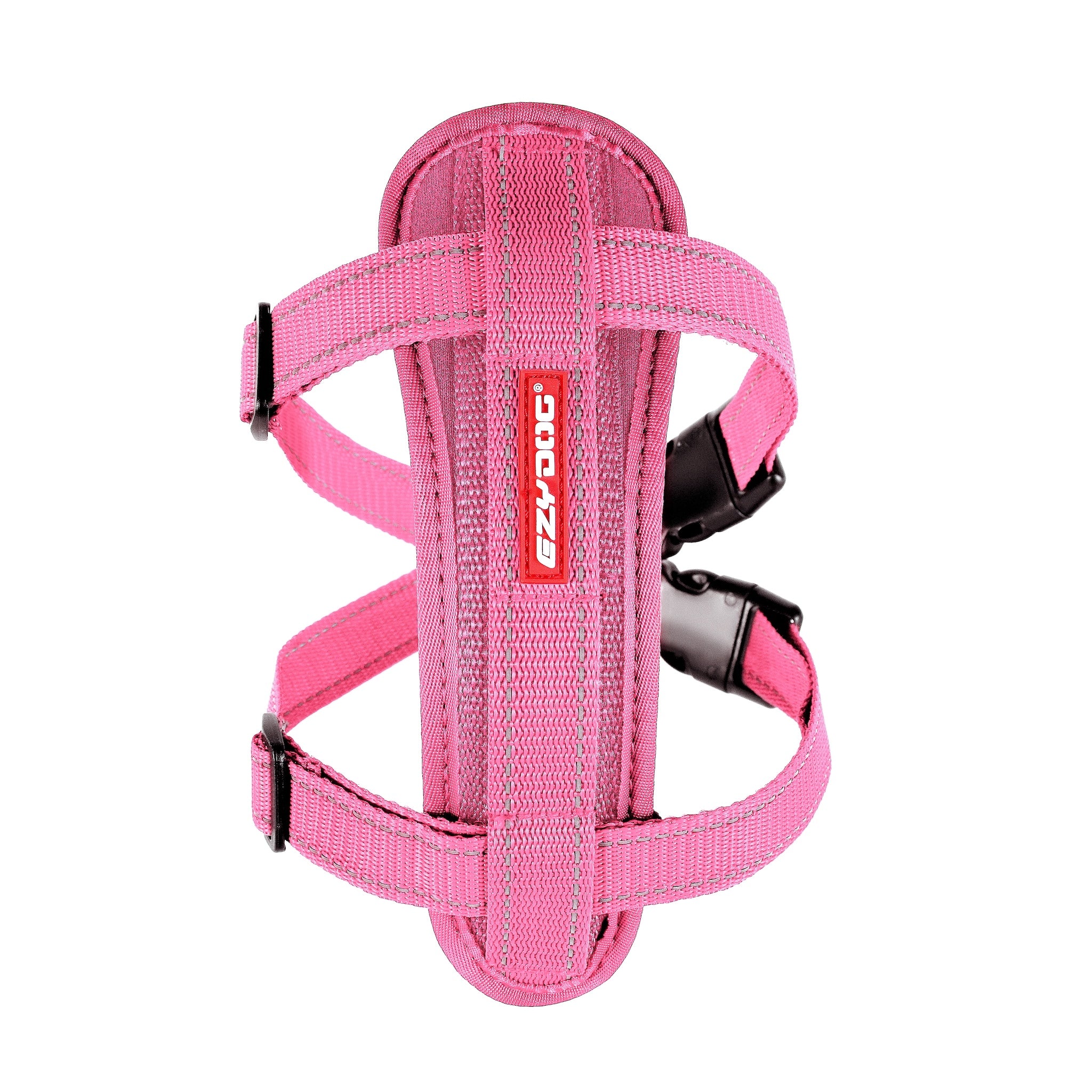 EzyDog ChestPlate Harness in Pink - Front view