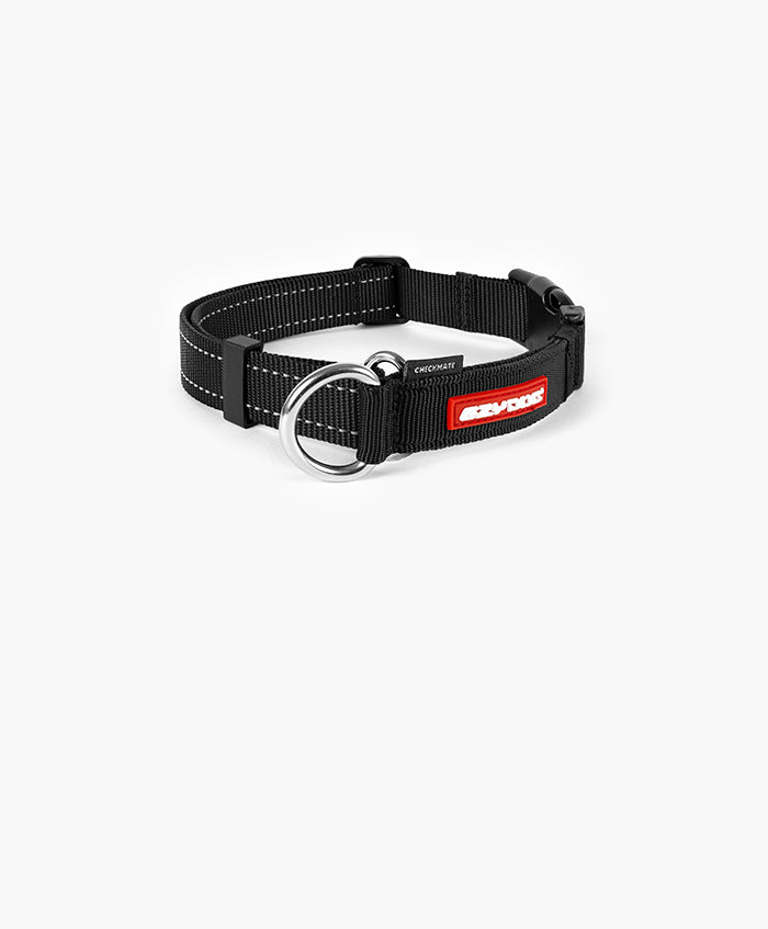 ezydog checkmate collar in black