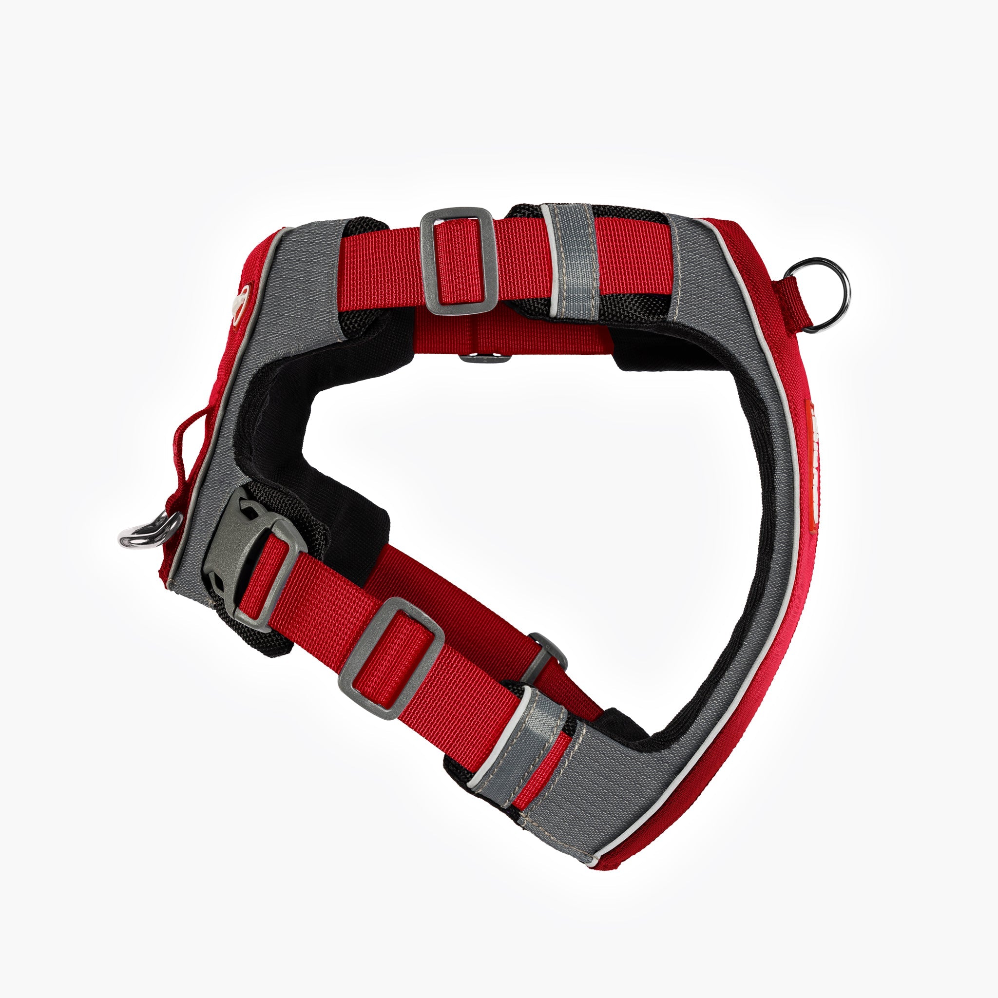 EzyDog X-Link Harness in Red - RHS view