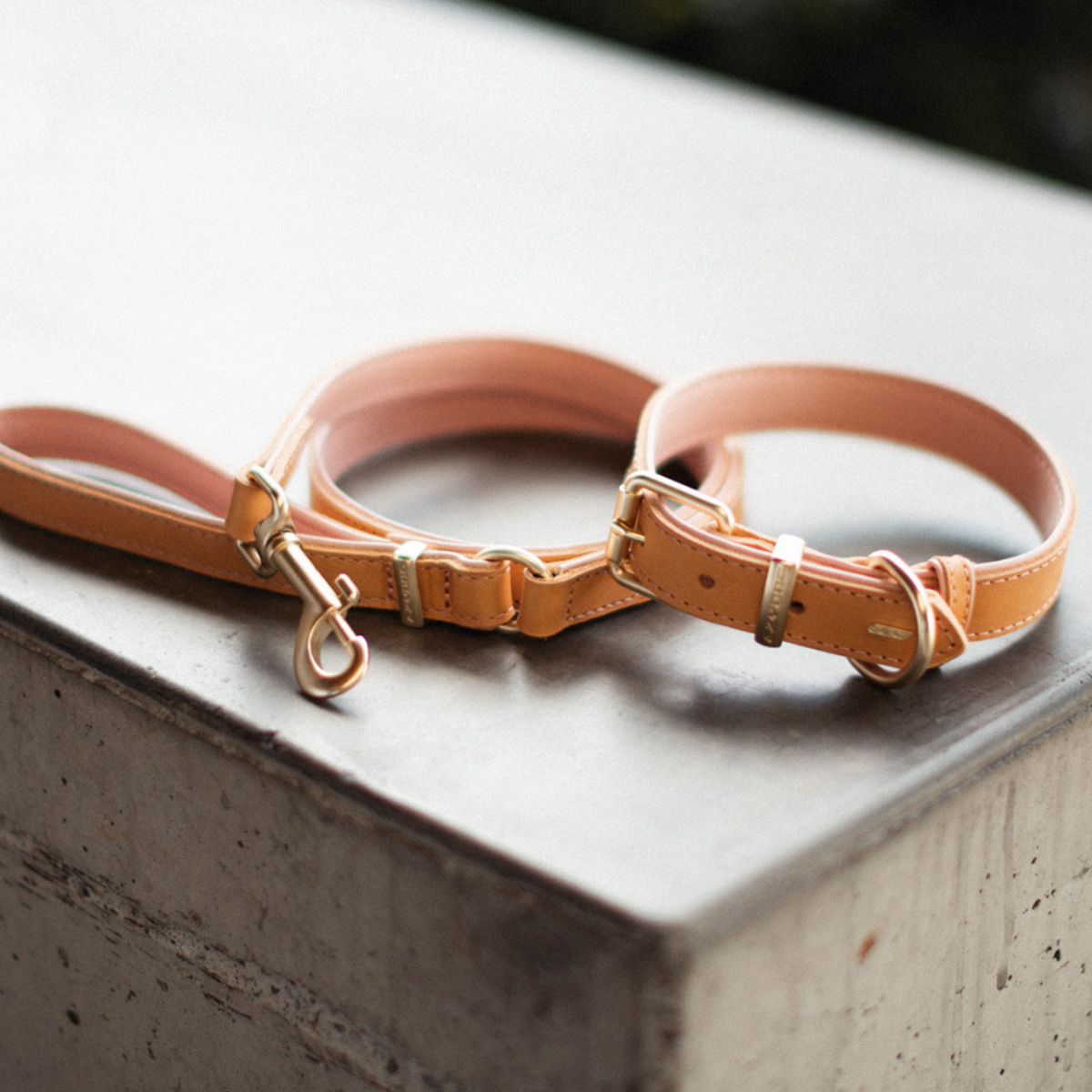 Blush Leather Gift Set
