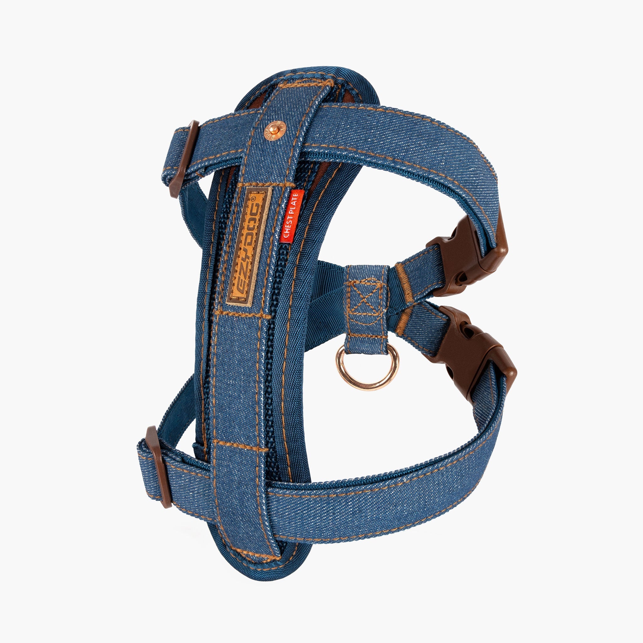 Chest Plate Dog Harness - Denim