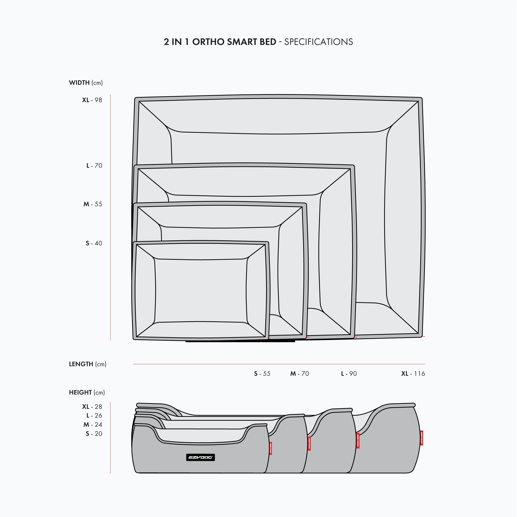 Smart Orthopaedic 2 in 1 Design Dog Bed