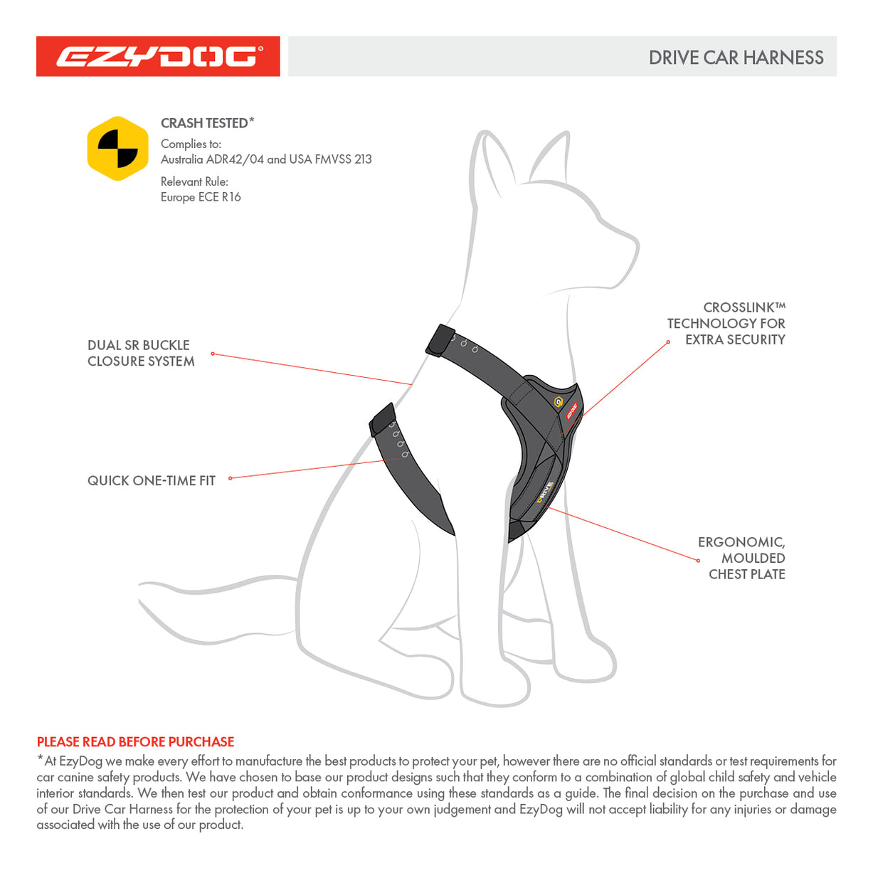Drive Dog Car Harness | Crash Tested & Safety Certified